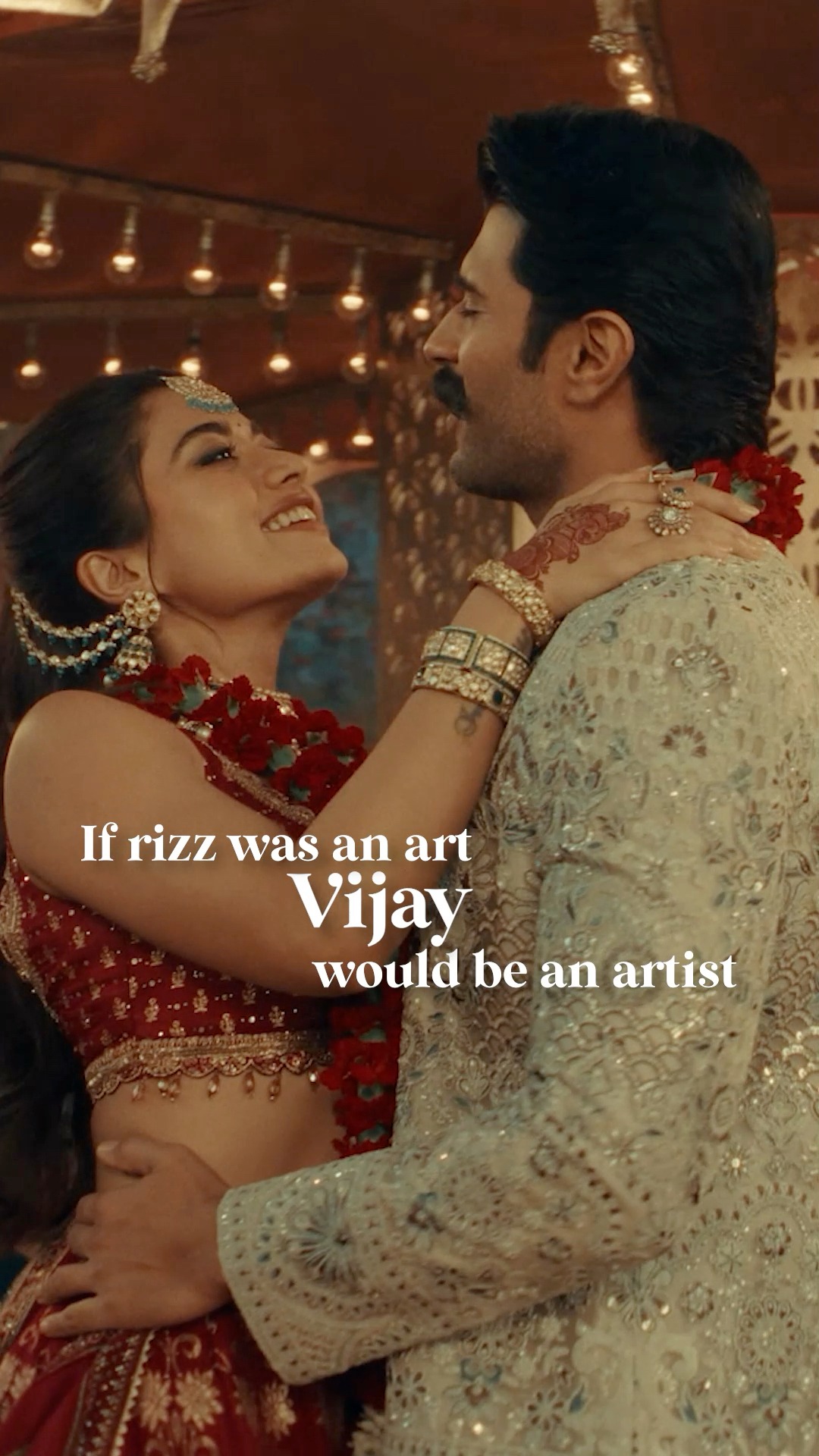 A glance from him, a smile for her, and just like that, the moment becomes theirs