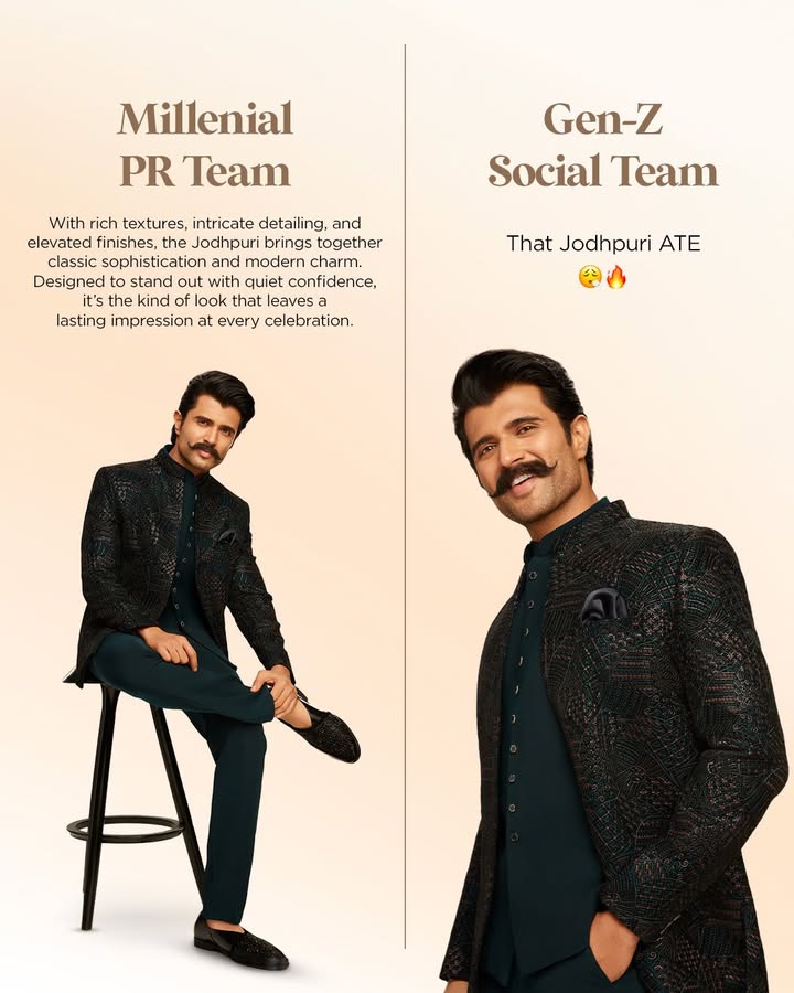 Our Gen Z Social team forced us into doing this Visit Manyavar