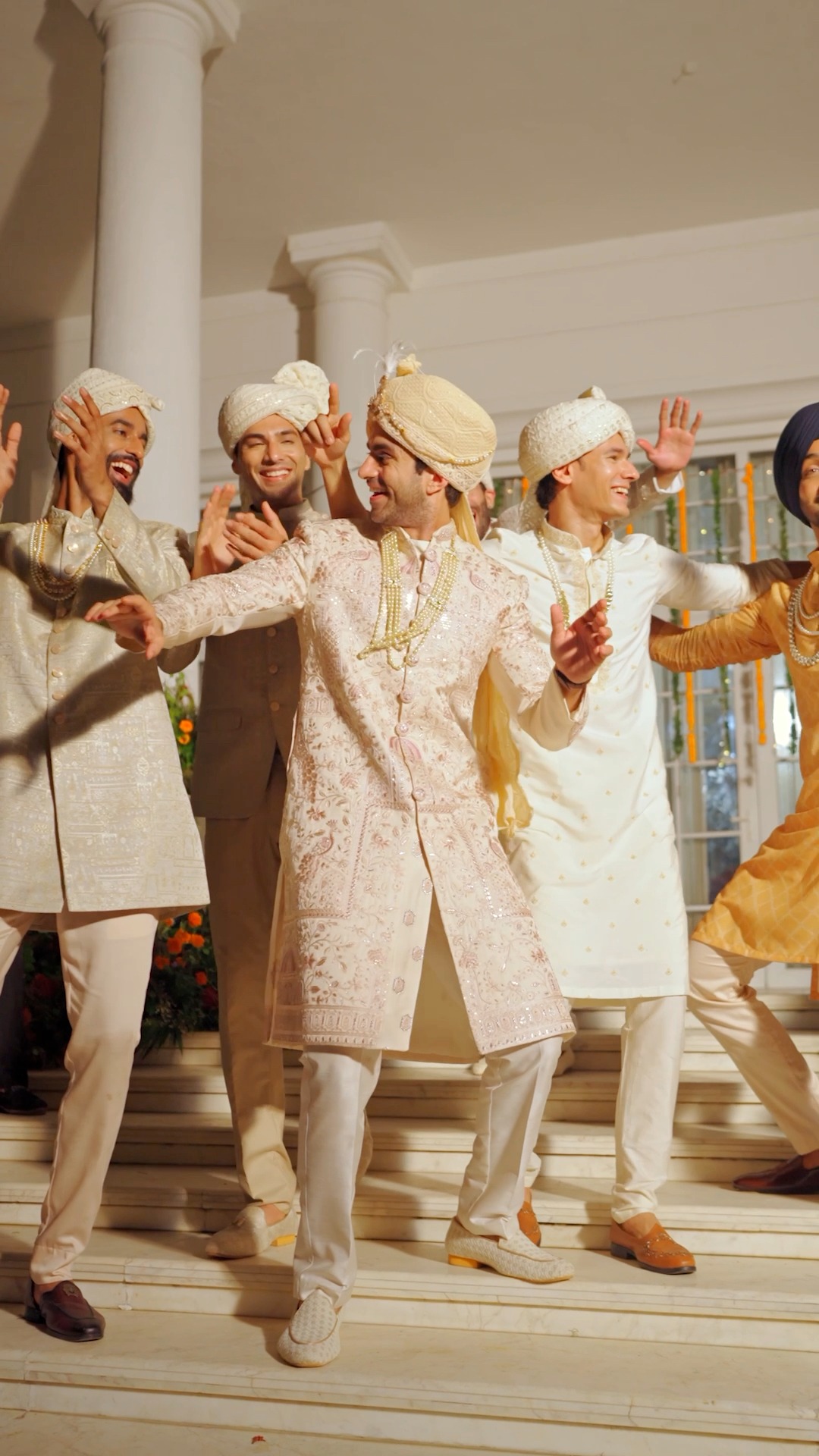 The fits hit harder than the dhol. Because some baraats begin with a beat and a statement