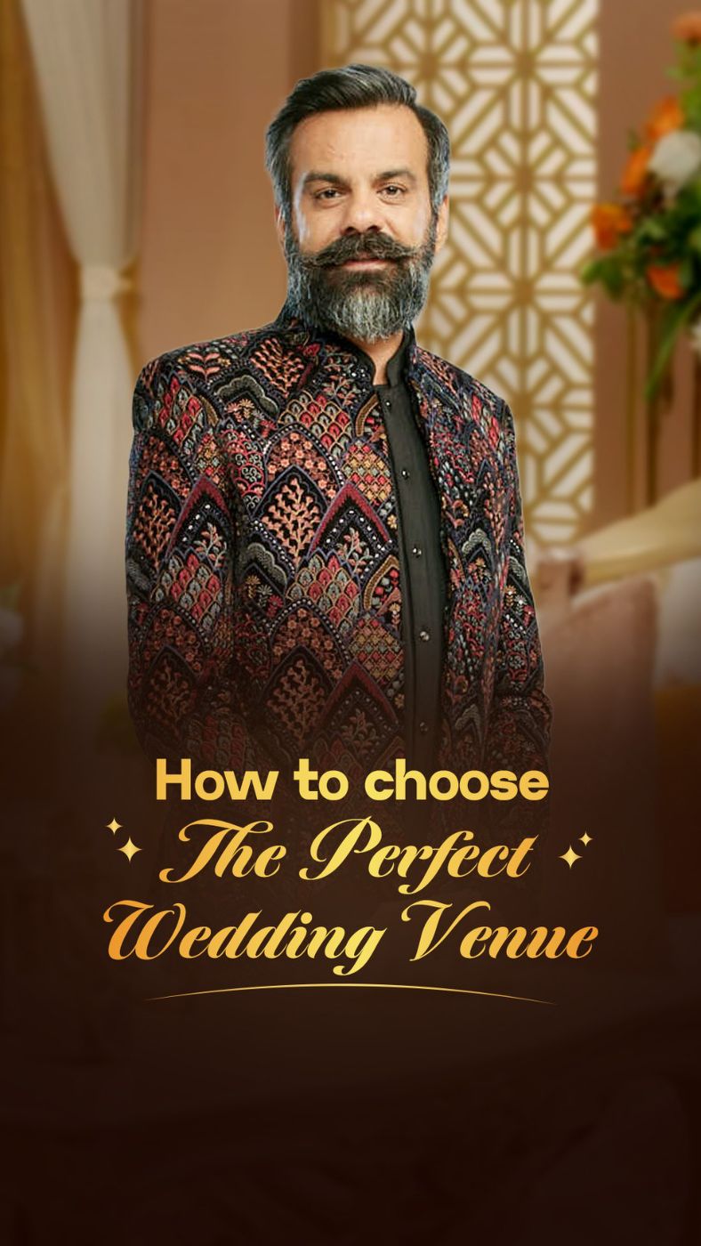 Watch now on The Manyavar Shaadi Show. Link in bio. Vishal Punjabi breaks down what truly makes a wedding venue work