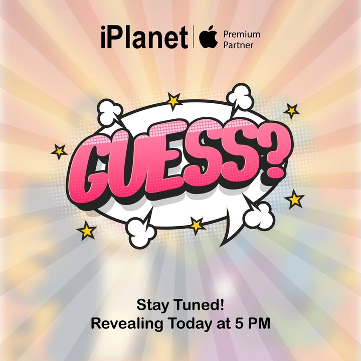 Guess What is Coming Stay Tuned Revealing Today at 5PM iPlanet iPlanetofficial guesswhat AppleEcosystem