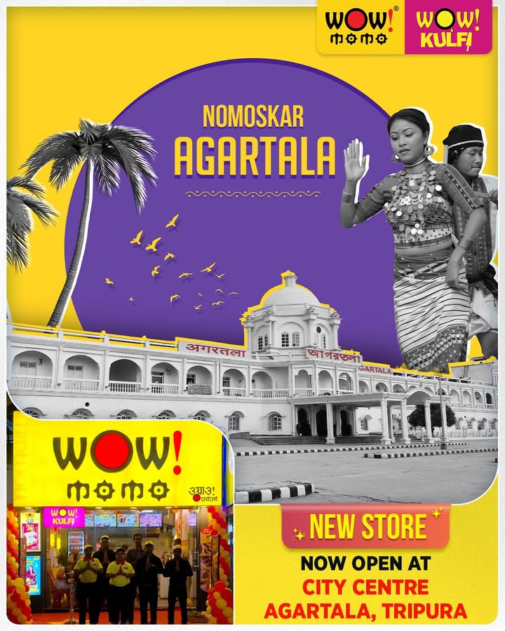 Nomoskar Agartala Get ready to say Wow We are thrilled to announce that Wow Momo, Wow Kulfi are now serving ...