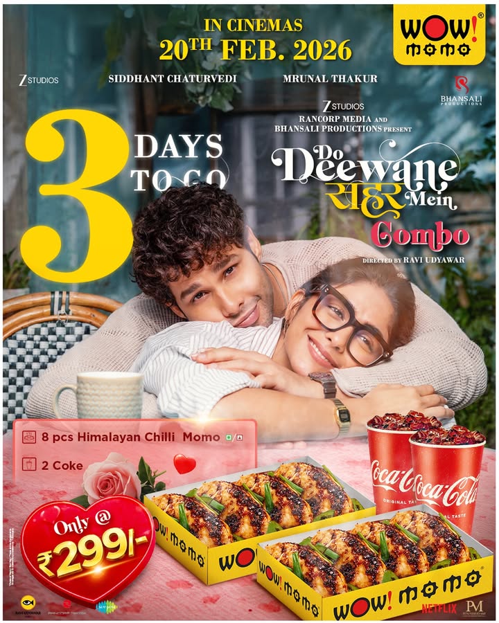 3 days to go love gets a little more Wow Grab the Do Deewane Seher Mein Combo 8 pcs Himalayan Chilli Momo ...