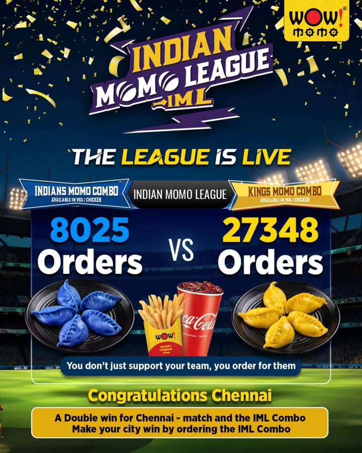 Congratulations Chennai for winning it all, from the match to the orders Make your city win with the IML C...