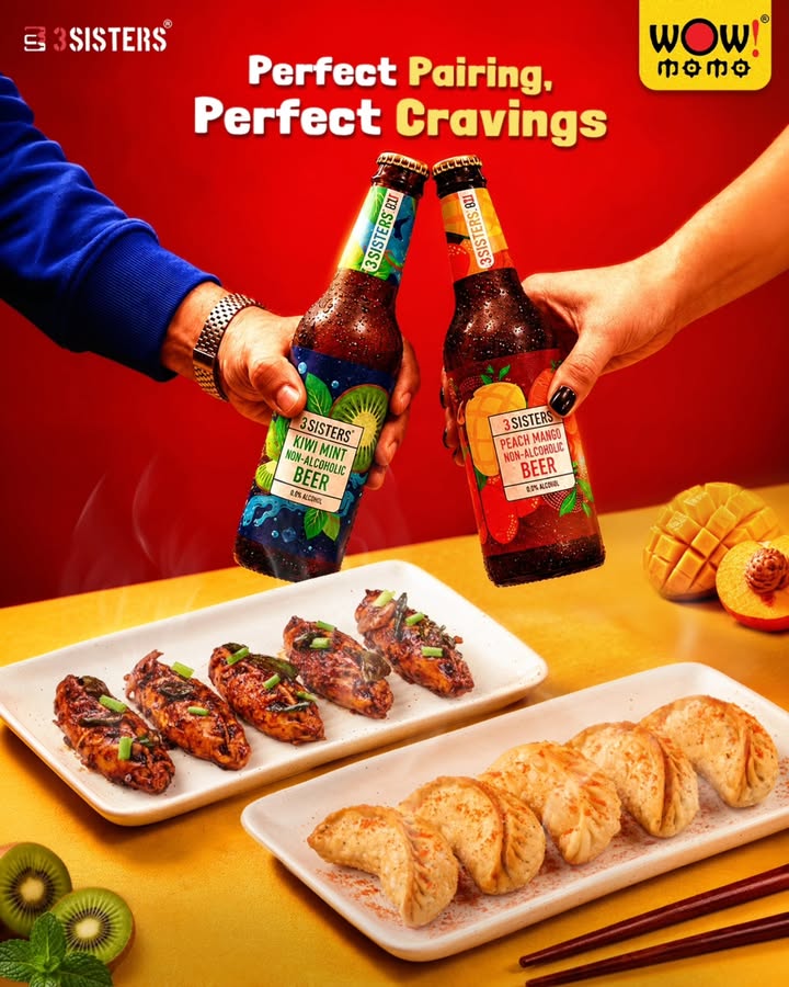 Plot twist your momos found their soulmate The ultimate craving combo is here with 3sistersdrinks because g...