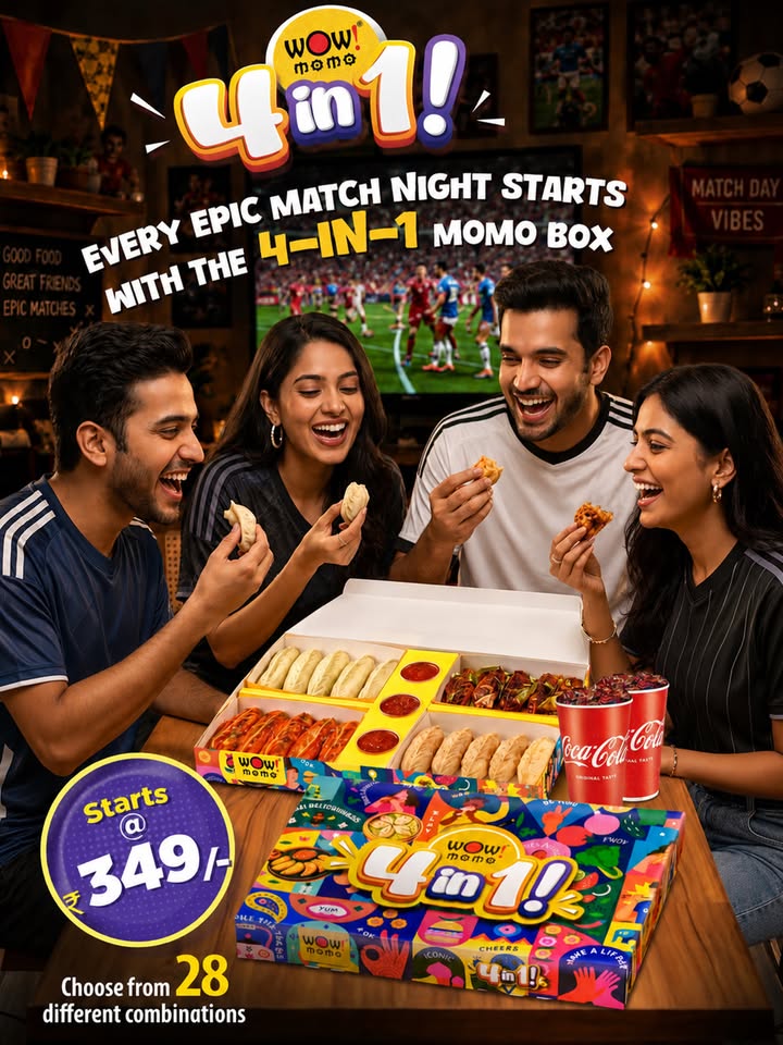 Football on screen. Momos on repeat