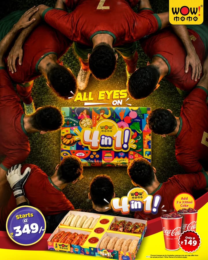 When the 4 in 1 Box arrives, every eye is on the real MVP. 20 pieces. 4 flavours. Starting at just 349