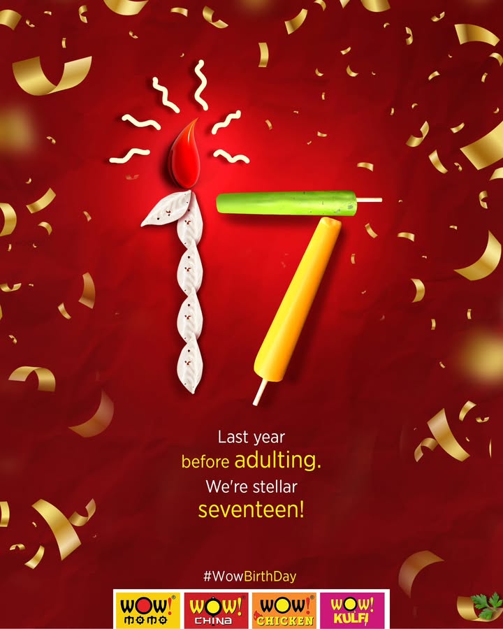 Seventeen years of flavour, fun a whole lot of WOW Today, we celebrate the journey, the memories and 17 incred...