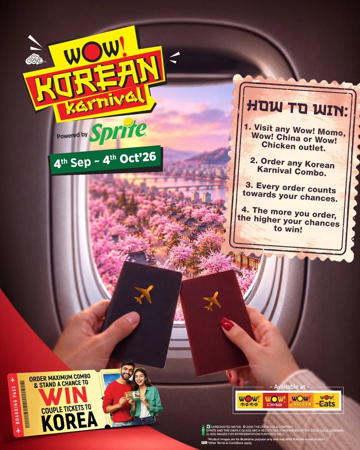 Your ticket to Korea could be one Korean Karnival combo away Powered by Sprite India order more, get ...