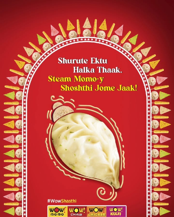 Let the Pujo festivities begin with a little momo magic Wishing you a Shubho Sashti filled with happiness, toget...