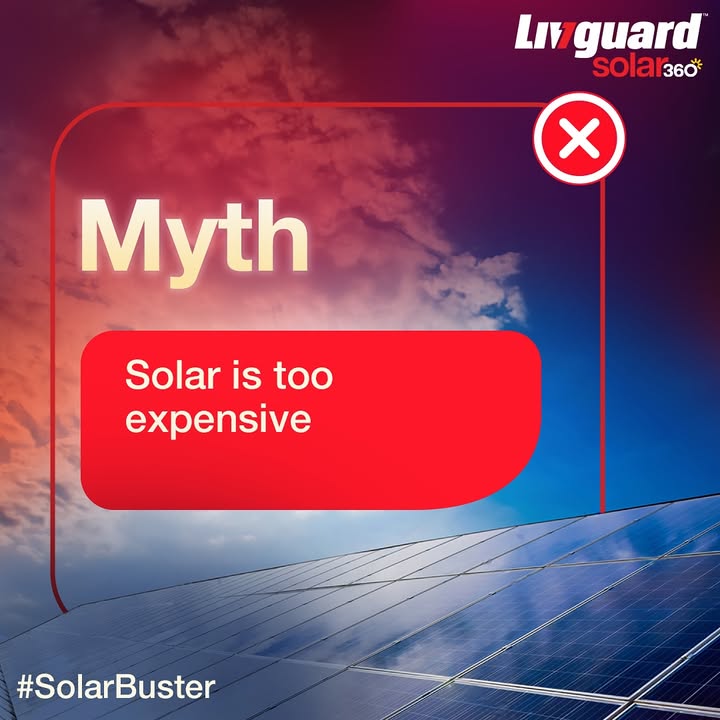 Myth Solar is too expensive