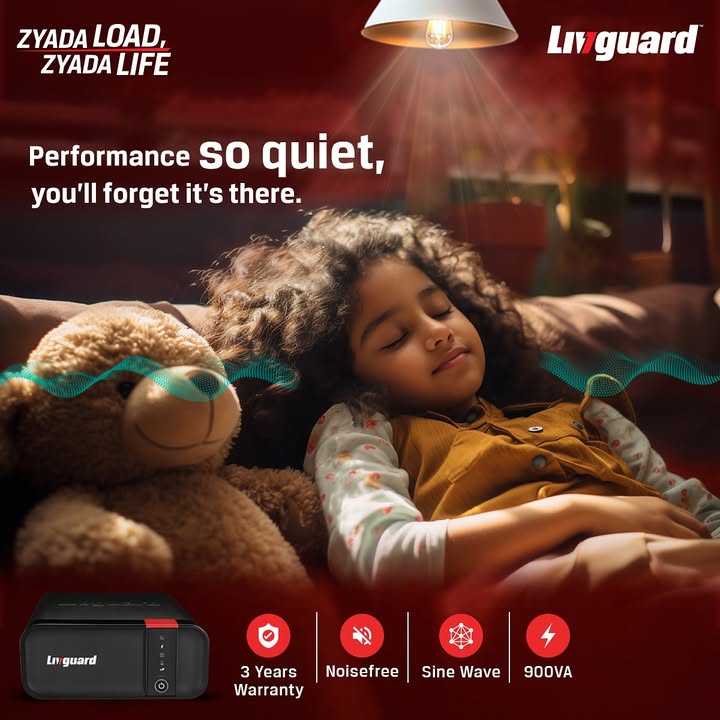 Power so seamless, youll forget its even there The Livguard Sine Wave Inverters deliver noiseless performance, ensuri...