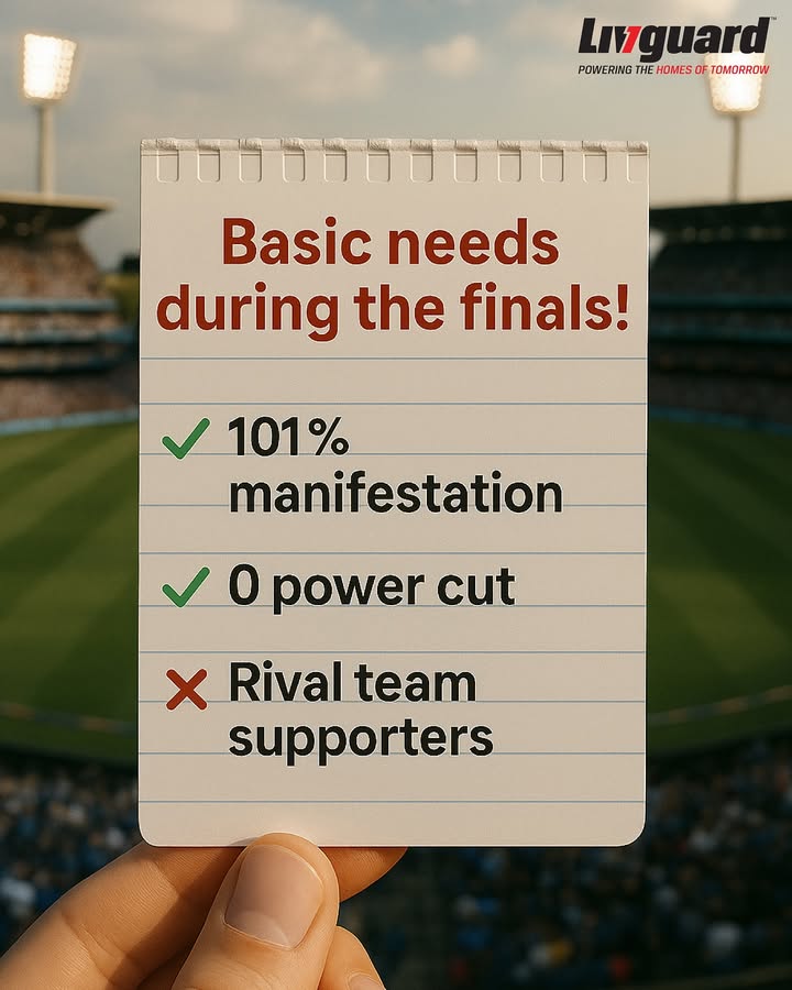 Powering the passion, the prayers, and the pressure of the IPL finals Livguard ensures nothing cuts the vibe I...