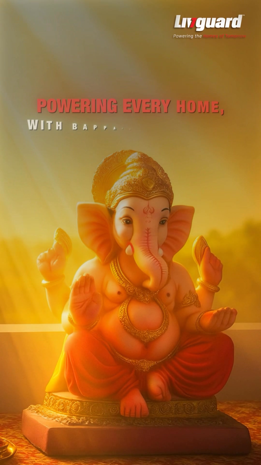 The power of Bappa lights up our homes and hearts Lets celebrate brighter beginnings this Ganesh Chaturthi