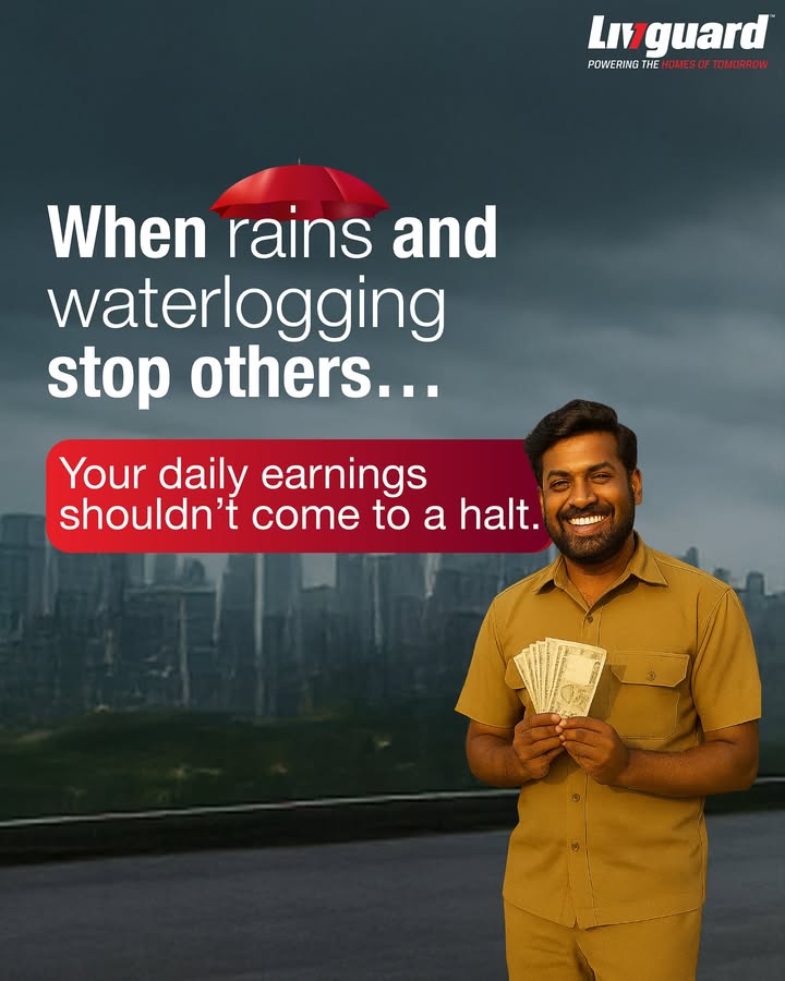 Rain or waterlogging, your income should never stop. With Livguard Lithium 51