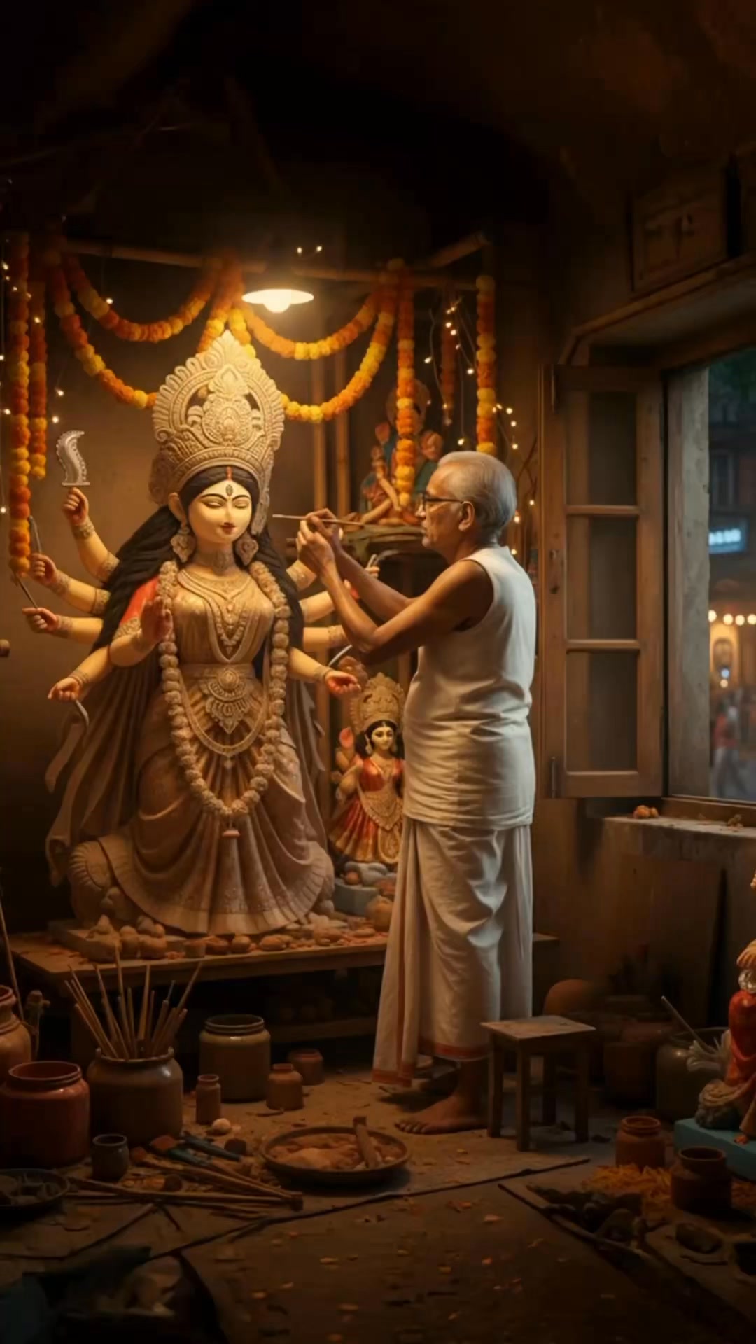 As Maa Durga arrives, even the might of darkness bows down