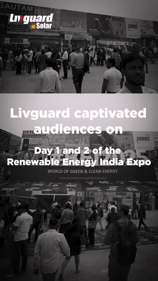 Livguards presence at the Renewable Energy Expo 2025 on Day 1 and 2 concluded on a high note, leaving behind an inspiring trail of innovation, engagement, and purpose. Mr Livguards presence at the Renewable Energy Expo 2025 on Day 1 and 2 concluded on a high note, leaving behind an inspiring tr...