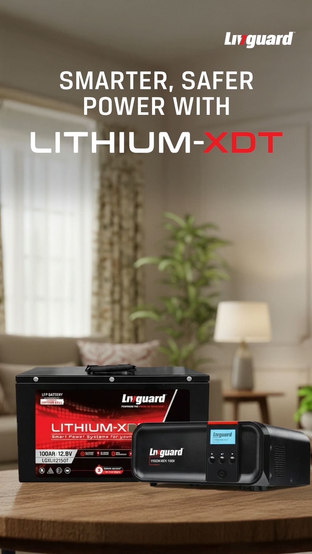 Move your thumb to swipe away inconvenience and trade in smarter, safer power with Lithium XDT