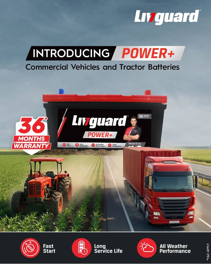 Introducing POWER commercial vehicle and tractor batteries, built to stand by you