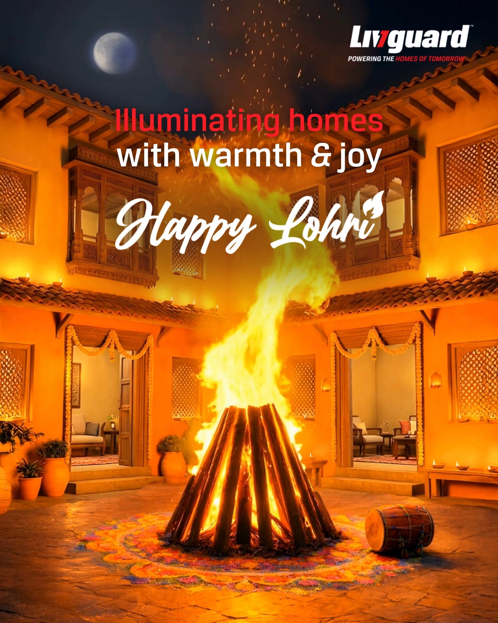 May the warm glow of Lohri fill your homes with light, abundance and joy