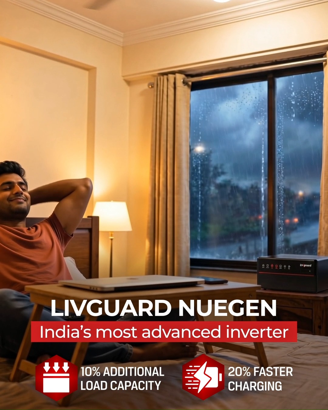 A new era of power begins. Meet NUEGEN Livguard s most advanced inverter, built for a smarter tomorrow