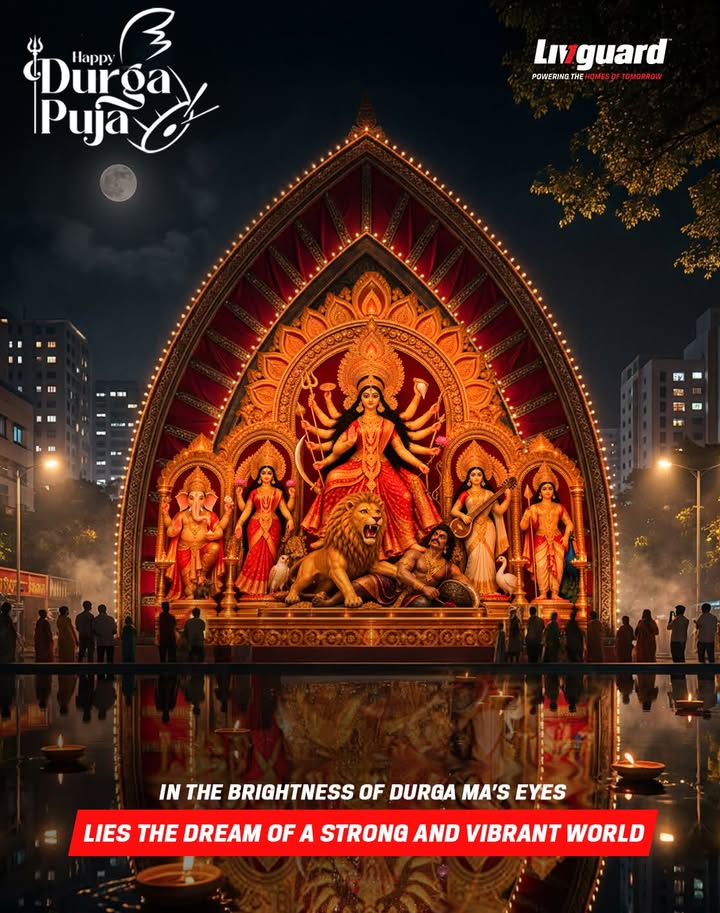In Maa Durgas divine presence lies the strength to overcome every challenge and the hope for a brighter tomorrow