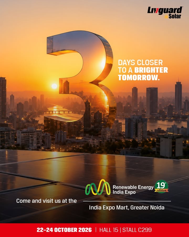 3 days to a brighter tomorrow Join Livguard at the Renewable Energy India Expo 2026 as we move towards a more sustainabl...