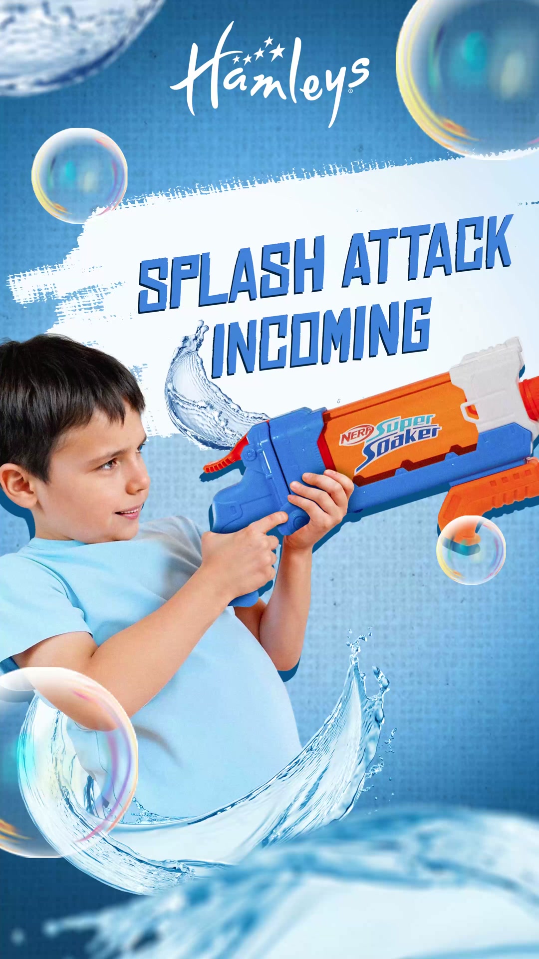 Ready, aim and splash with the Nerf water guns range at Hamleys Now up to 30 OFF This Holi, make every shot count with...