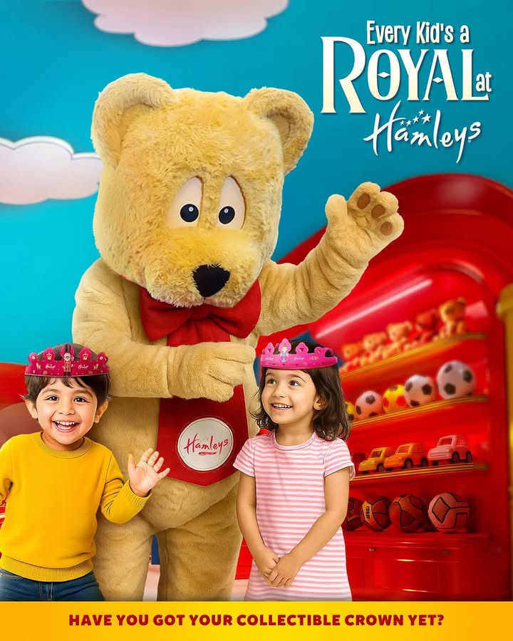 Calling all little kings and queens Step into Hamleys and walk out with your very own royal crown, completely FREE Be...