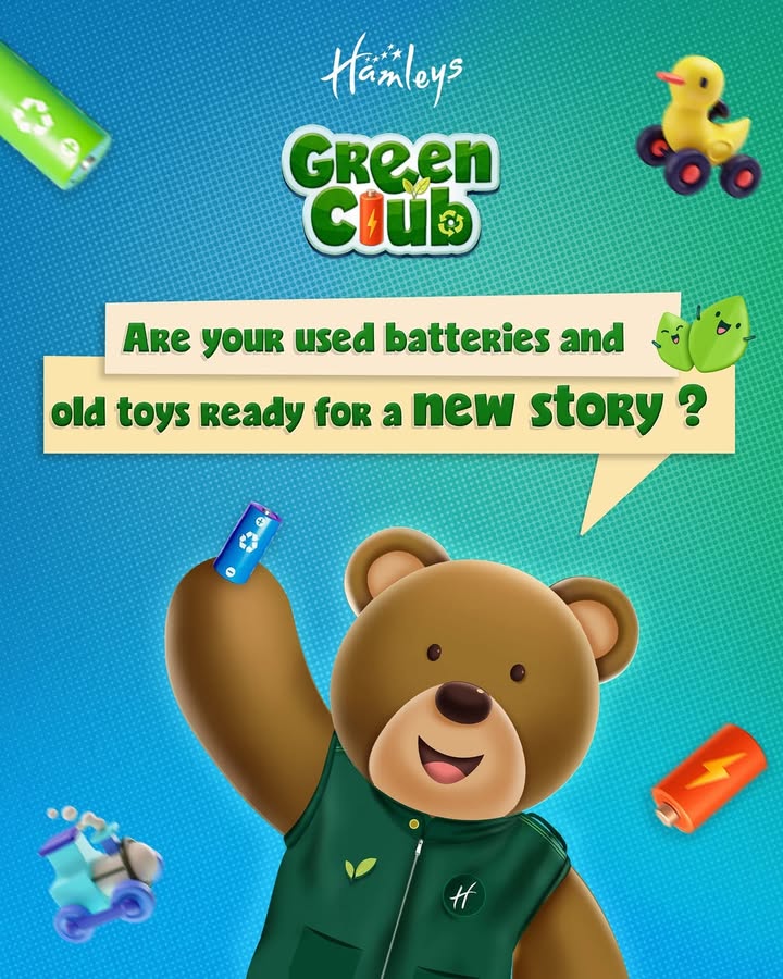 Outgrown toys tucked away in corners Dont let the magic gather dust Bring them to the Hamleys Green Club and let them fin...