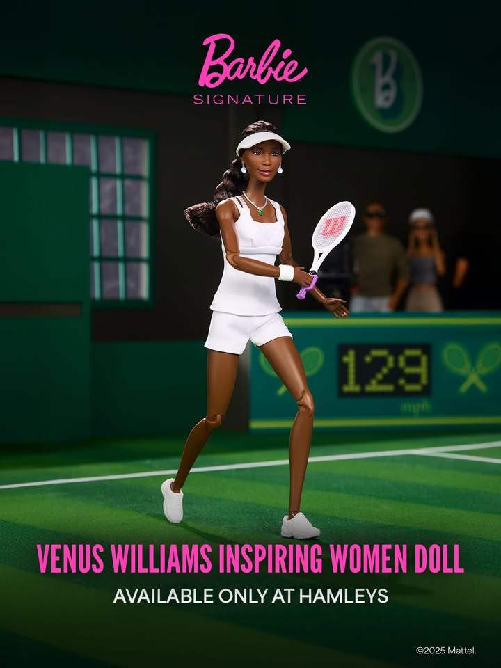 Game, Set, Match The Limited Edition Venus Williams Inspiring Women Barbie is here, exclusively at Hamleys This legen...