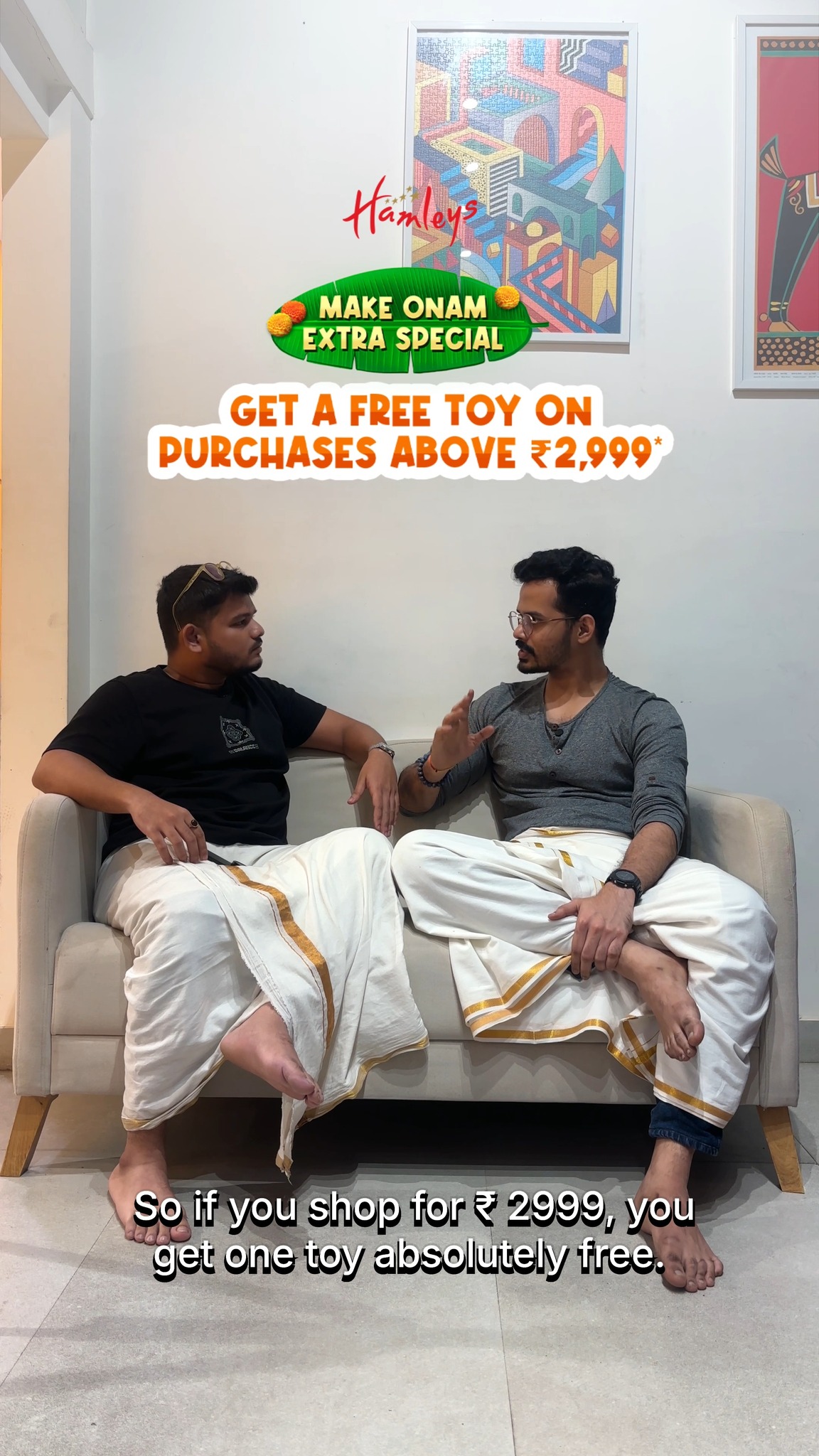 Festive shopping is extra special this Onam Free toy on shopping above 2,999