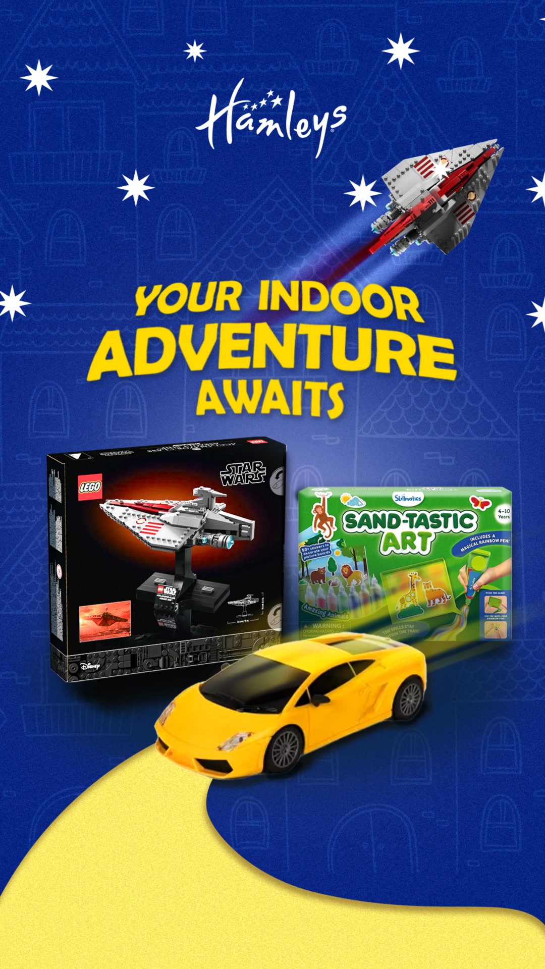 Why step outside when the universe of fun can fit right into your living room From creating, racing, and discover...