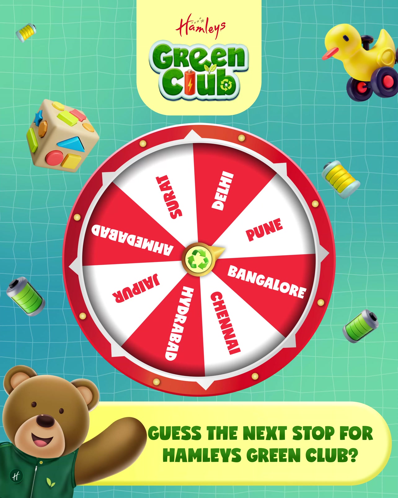 Pune, the Green Club has arrived to your city Donate your old toys and used batteries, earn Green Stamps, rewards, and...