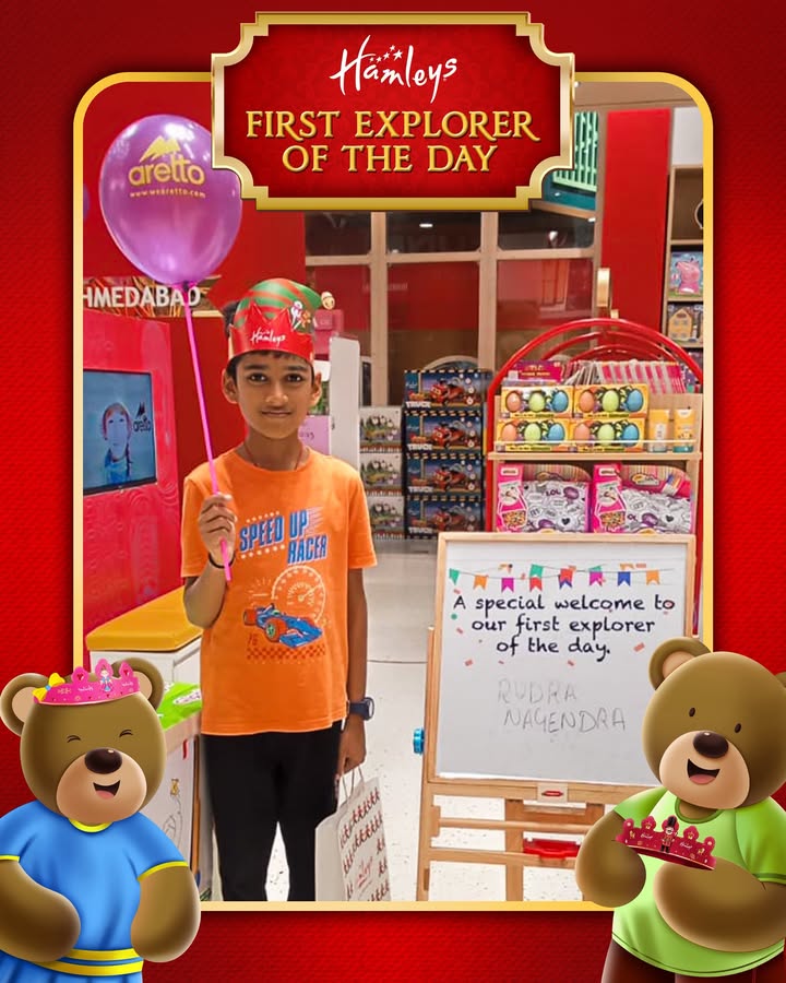  SmilesAtHamleys Every day starts with a little celebration at Hamleys Be the first kid of the day and see your name sh...