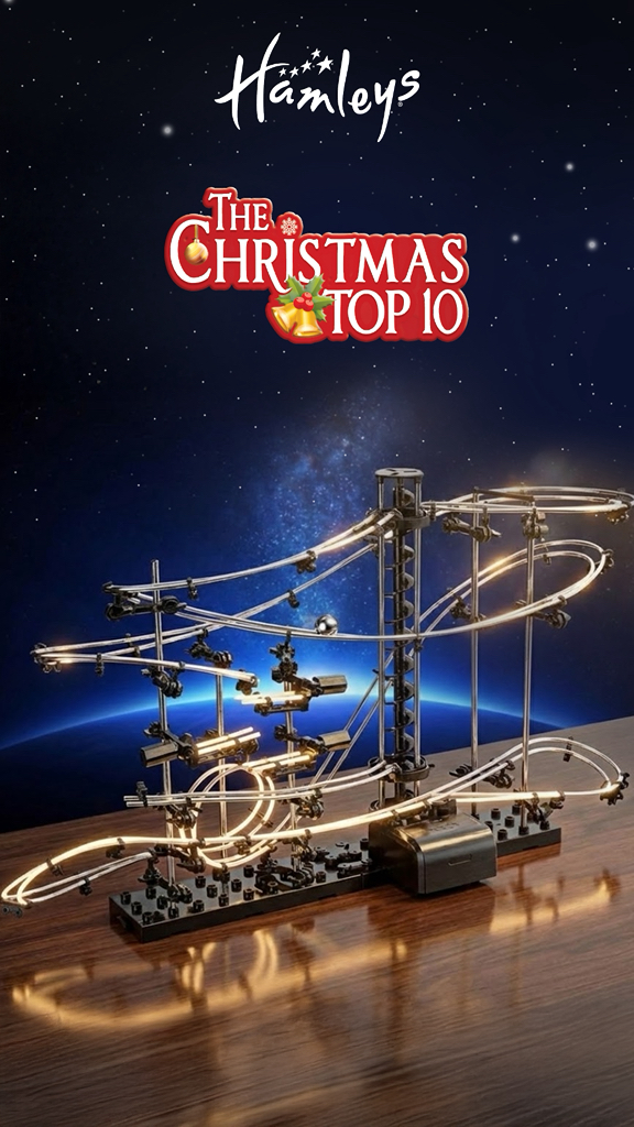 Blast off into a world of motion, loops, and limitless imagination The Marble Loop Space Rail turns building into an o...