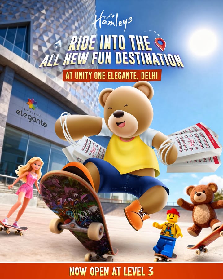 Fun just found a new address in Delhi Step into the all new Hamleys store at Unity One Elegante and explore a world pac...