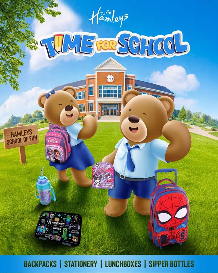 School days are calling, and Hamley and Hattie are all set to go