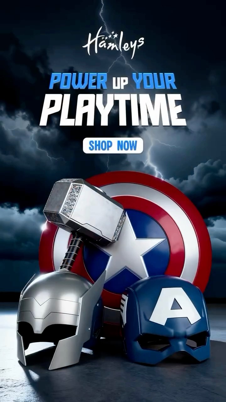 Suit up for playtime like a true Avenger