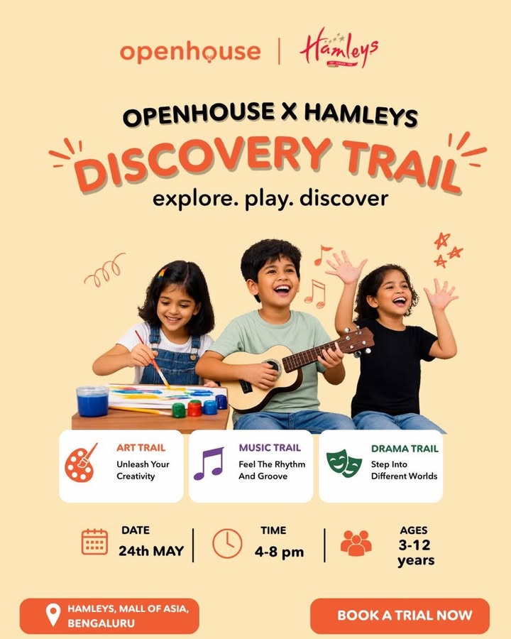  Let your little ones explore, play, and discover at the Openhouse x Hamleys Discovery Trial, an evening packed with cre...