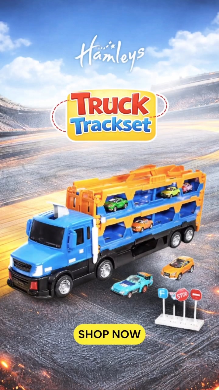 Built for non stop racing action The Ralleyz Alloyed Truck Trackset is where speed meets adventure