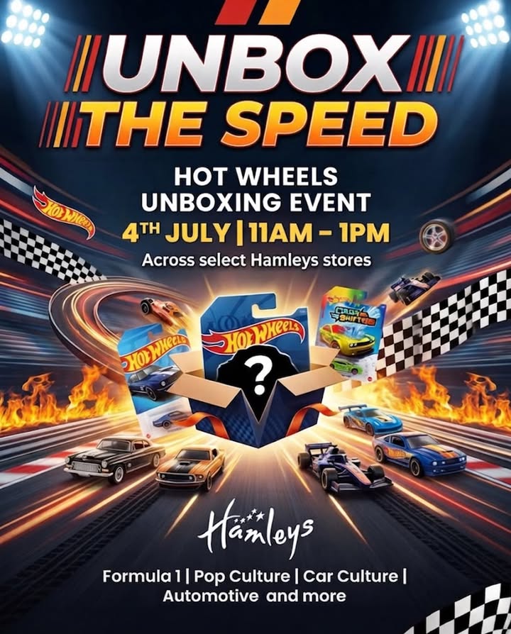 Hamleys 1st Ever Hot Wheels Unboxing is rolling into your city