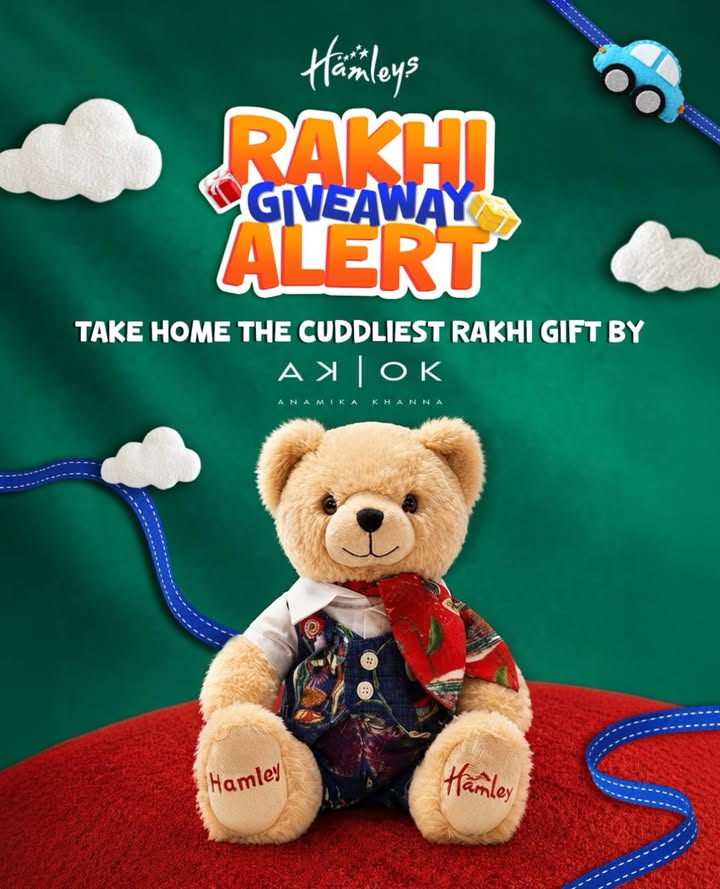 A big hug, wrapped in extra love Bring home the cuddliest Rakhi gift by AK OK