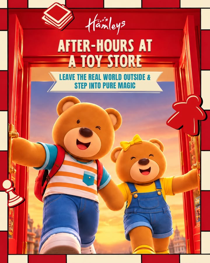 After hours at the finest toy shop in the world Say no more