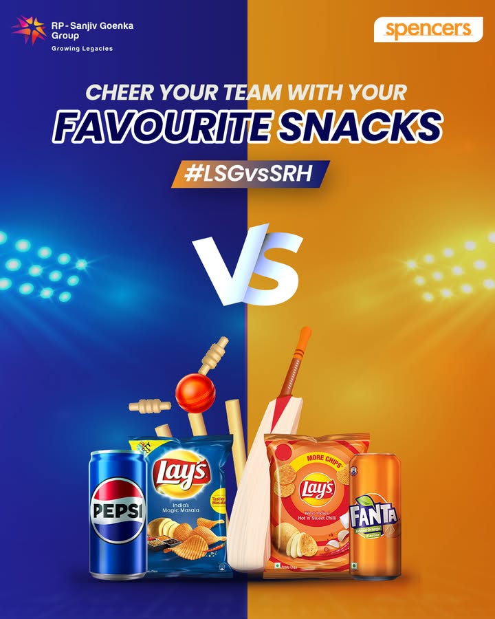From snacks to sips, Spencers has got everything you need to enjoy every moment of the match ipl srh lsg ls...