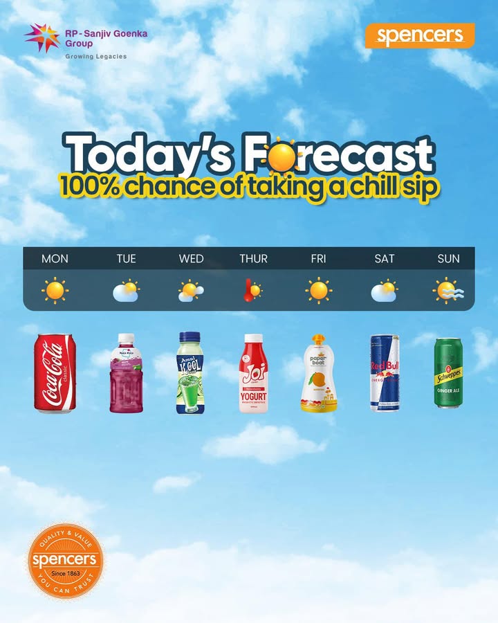 Which cool companion are you sipping on this week From fizzy favorites to fruity refreshers, Spencers has your chill covered no matter the forecast Which cool companion are you sipping on this week From fizzy favorites to fruity refreshers, Spencers has yo...