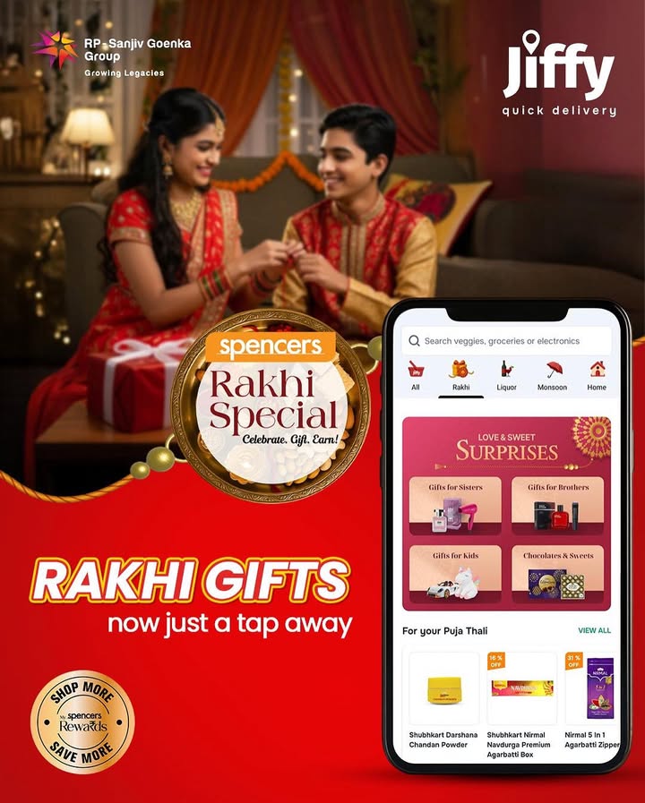 Woke up on Rakhi and forgot the gift No stress Jiffys got your back with quick delivery hampers that still make you look like the thoughtful sibling. Tap now Woke up on Rakhi and forgot the gift No stress Jiffys got your back with quick delivery hampers that still make you loo...