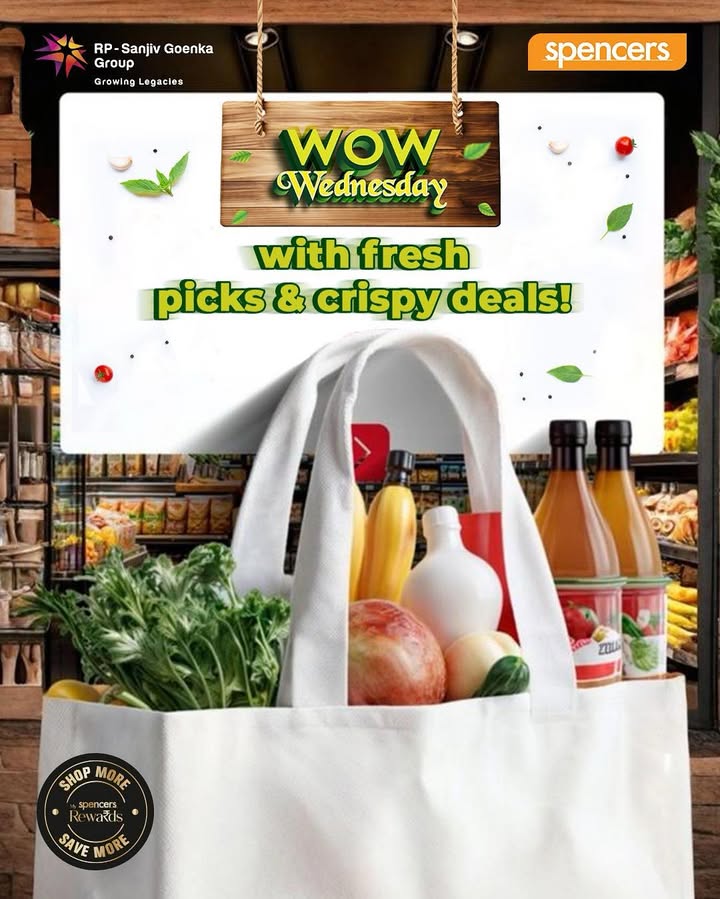 Its Wow Wednesday Fill your basket with the seasons crisp veggies juicy fruits straight from farm to Spencers. Shop today at your nearest Spencers Its Wow Wednesday Fill your basket with the seasons crisp veggies juicy fruits straight from farm to Spencers...