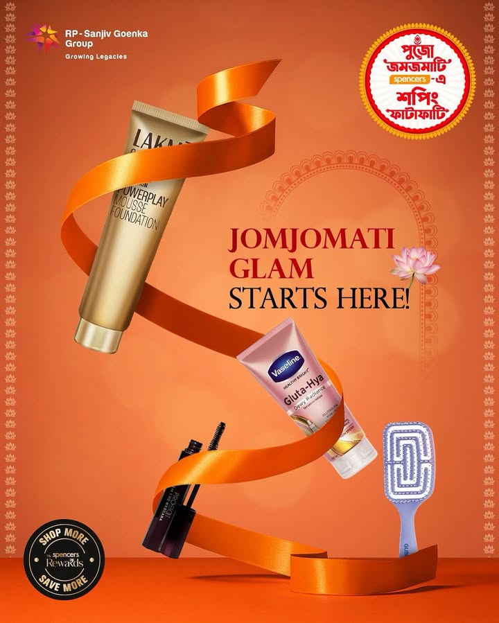This Pujo, let your beauty shine brighter than the dhaak beats From skincare to makeup must haves, Spencers has everything you need to create that perfect Pujo glow This Pujo, let your beauty shine brighter than the dhaak beats From skincare to makeup must haves, Spencers has...