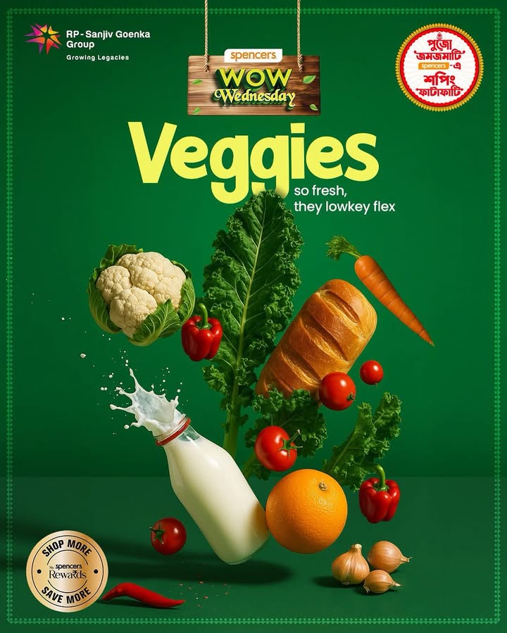 Midweek just got fresher From garden fresh veggies to handpicked fruits, Spencers brings the seasons best straight to your table. Freshness you can taste only at Spencers Visit your nearest store today or shop online Midweek just got fresher From garden fresh veggies to handpicked fruits, Spencers brings the seasons best straight...